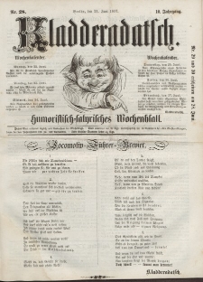 Kladderadatsch, 10. Jahrgang, 21. Juni 1857, Nr. 28