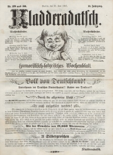 Kladderadatsch, 10. Jahrgang, 28. Juni 1857, Nr. 29/30