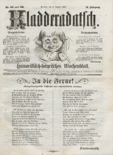 Kladderadatsch, 10. Jahrgang, 2. August 1857, Nr. 35/36