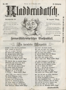 Kladderadatsch, 10. Jahrgang, 1. November 1857, Nr. 50