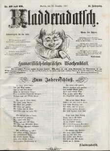 Kladderadatsch, 10. Jahrgang, 24. Dezember 1857, Nr. 59/60