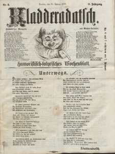 Kladderadatsch, 11. Jahrgang, 31. Januar 1858, Nr. 5