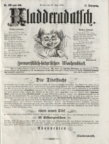 Kladderadatsch, 11. Jahrgang, 27. Juni 1858, Nr. 29/30