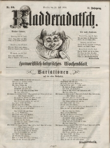 Kladderadatsch, 11. Jahrgang, 25. Juli 1858, Nr. 34