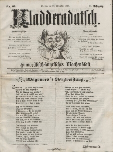 Kladderadatsch, 11. Jahrgang, 28. November 1858, Nr. 55