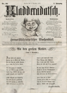 Kladderadatsch, 11. Jahrgang, 5. Dezember 1858, Nr. 56