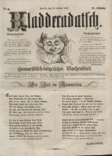 Kladderadatsch, 12. Jahrgang, 20. Februar 1859, Nr. 9