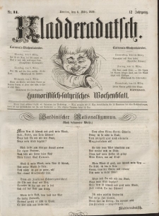 Kladderadatsch, 12. Jahrgang, 6. März 1859, Nr. 11