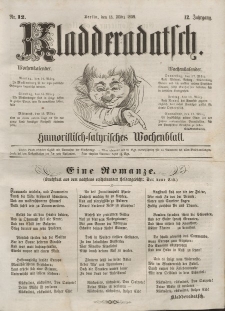 Kladderadatsch, 12. Jahrgang, 13. März 1859, Nr. 12