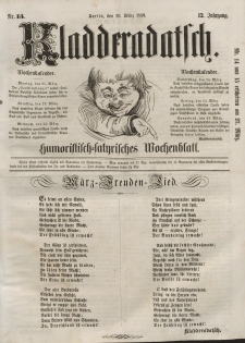 Kladderadatsch, 12. Jahrgang, 20. März 1859, Nr. 13
