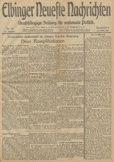 Elbinger Neueste Nachrichten, Nr. 79 Sonnabend 22 März 1913 65. Jahrgang