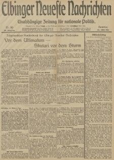 Elbinger Neueste Nachrichten, Nr. 80 Sonntag 23 März 1913 65. Jahrgang