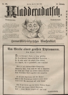 Kladderadatsch, 12. Jahrgang, 19. Juni 1859, Nr. 28