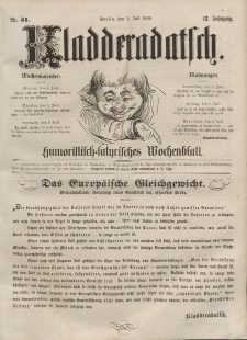 Kladderadatsch, 12. Jahrgang, 3. Juli 1859, Nr. 31