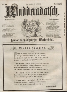 Kladderadatsch, 12. Jahrgang, 24. Juli 1859, Nr. 34