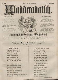 Kladderadatsch, 12. Jahrgang, 14. August 1859, Nr. 38