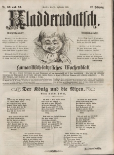 Kladderadatsch, 12. Jahrgang, 25. September 1859, Nr. 44/45