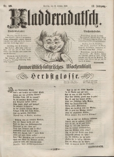 Kladderadatsch, 12. Jahrgang, 16. Oktober 1859, Nr. 48