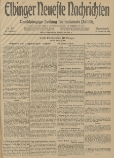 Elbinger Neueste Nachrichten, Nr. 327 Sonnabend 29 November 1913 65. Jahrgang