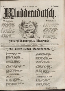 Kladderadatsch, 12. Jahrgang, 11. Dezember 1859, Nr. 57