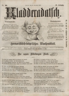 Kladderadatsch, 12. Jahrgang, 18. Dezember 1859, Nr. 58