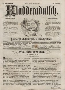 Kladderadatsch, 12. Jahrgang, 25. Dezember 1859, Nr. 59/60