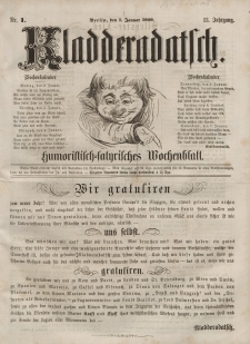Kladderadatsch, 13. Jahrgang, 1. Januar 1860, Nr. 1