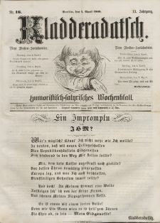 Kladderadatsch, 13. Jahrgang, 1. April 1860, Nr. 16