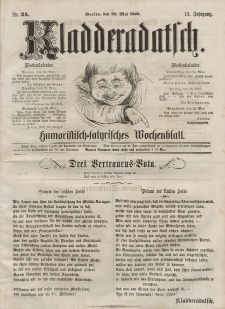 Kladderadatsch, 13. Jahrgang, 20. Mai 1860, Nr. 24