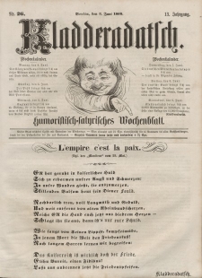 Kladderadatsch, 13. Jahrgang, 3. Juni 1860, Nr. 26