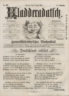 Kladderadatsch, 13. Jahrgang, 17. Juni 1860, Nr. 28