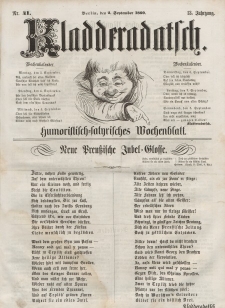 Kladderadatsch, 13. Jahrgang, 2. September 1860, Nr. 41