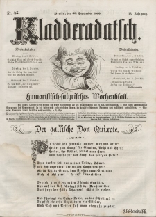 Kladderadatsch, 13. Jahrgang, 30. September 1860, Nr. 45