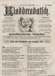 Kladderadatsch, 13. Jahrgang, 7. Oktober 1860, Nr. 46