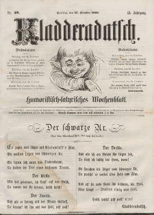 Kladderadatsch, 13. Jahrgang, 21. Oktober 1860, Nr. 48