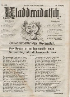 Kladderadatsch, 13. Jahrgang, 2. Dezember 1860, Nr. 55