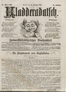 Kladderadatsch, 13. Jahrgang, 30. Dezember 1860, Nr. 59/60