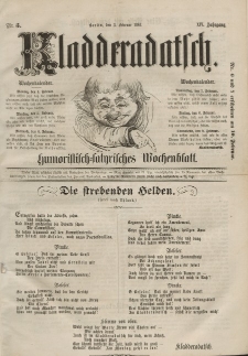 Kladderadatsch, 14. Jahrgang, 3. Februar 1861, Nr. 5
