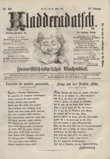 Kladderadatsch, 14. Jahrgang, 24. März 1861, Nr. 13