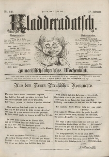 Kladderadatsch, 14. Jahrgang, 7. April 1861, Nr. 16