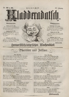 Kladderadatsch, 14. Jahrgang, 19. Mai 1861, Nr. 22/23