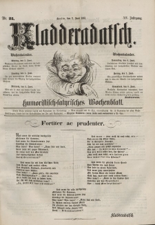 Kladderadatsch, 14. Jahrgang, 2. Juni 1861, Nr. 25