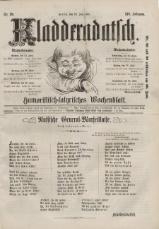 Kladderadatsch, 14. Jahrgang, 23. Juni 1861, Nr. 28