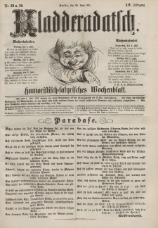 Kladderadatsch, 14. Jahrgang, 30. Juni 1861, Nr. 29/30