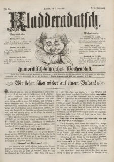 Kladderadatsch, 14. Jahrgang, 7. Juli 1861, Nr. 31