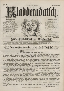 Kladderadatsch, 14. Jahrgang, 14. Juli 1861, Nr. 32