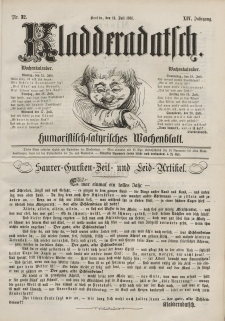Kladderadatsch, 14. Jahrgang, 14. Juli 1861, Nr. 32