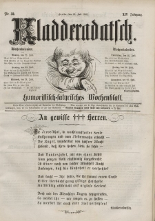 Kladderadatsch, 14. Jahrgang, 21. Juli 1861, Nr. 33