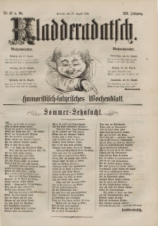 Kladderadatsch, 14. Jahrgang, 18. August 1861, Nr. 37/38