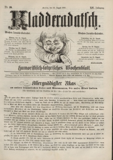 Kladderadatsch, 14. Jahrgang, 25. August 1861, Nr. 39